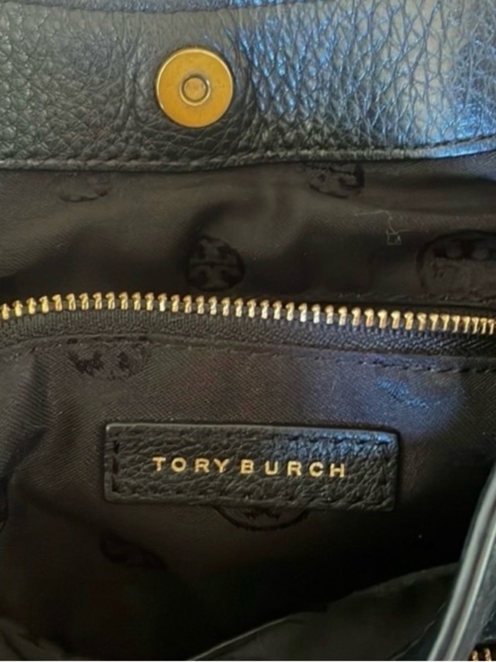 EUC TORY BURCH FRANCES PEBBLED LEATHER TWO HANDLE CONVERTIBLE CROSSBODY SATCHEL - Picture 11 of 14